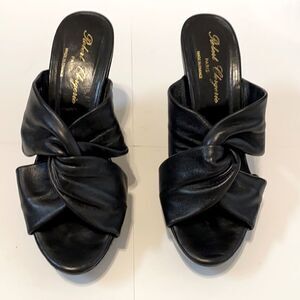 Robert Clergerie Dahra Wedge Sandal Black